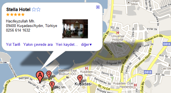 google iletisim yol tarifi haritas�